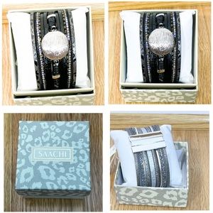 Saachi NWT Fashion Bracelet Vegan Magnet Bracelet